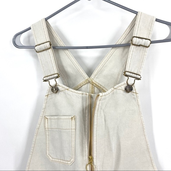 Free People Sunkissed Shortall Overalls NWT size 4 - Picture 4 of 12